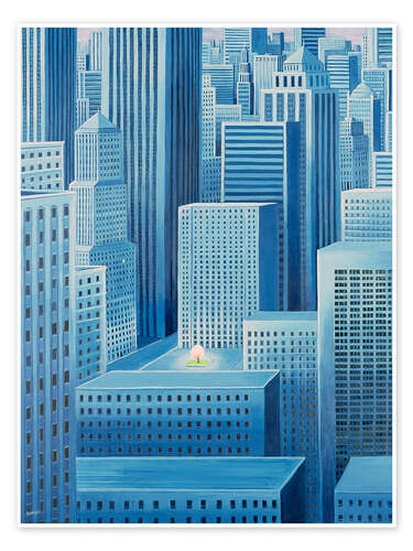 Póster Alone in a city