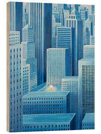 Holzbild Allein in einer Stadt - Liz Wright