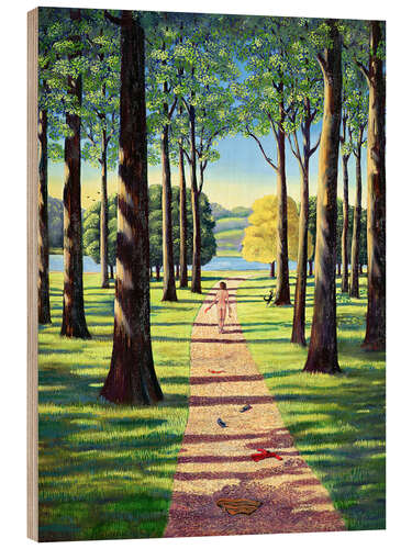 Wood print Stroll in Richmond Park