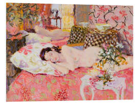 PVC-taulu Sleeping Nude with Lilies
