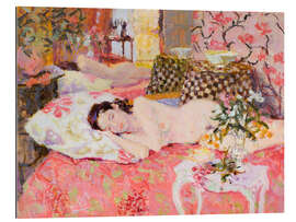 Gallery Print Schlafender Akt mit Lilien