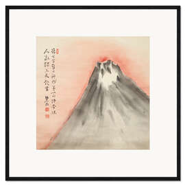 Framed art print Morning Sun Over Mount Fuji - Fukuda Kodojin