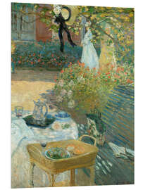 Foam board print Lunch in Monet's Garden at Argenteuil, 1873 - Claude Monet