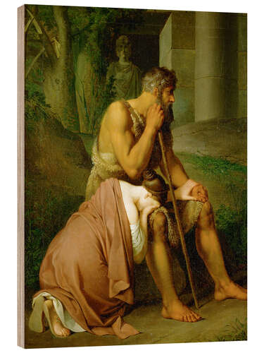 Hout print Oedipus and Antigone