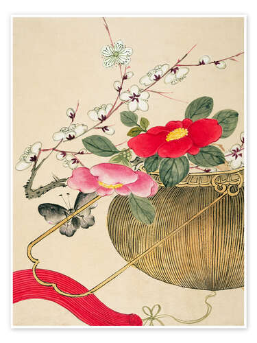 Plakat Flower and insect paintings