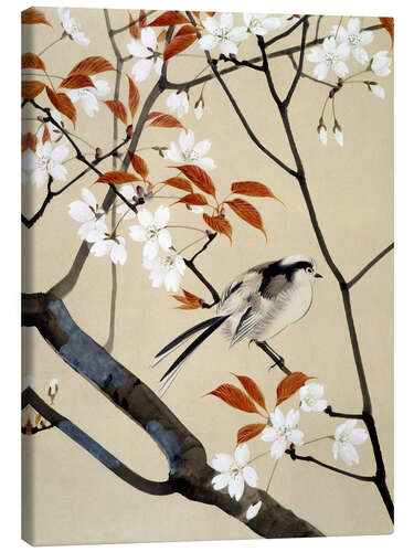 Canvastavla Bird and cherry tree