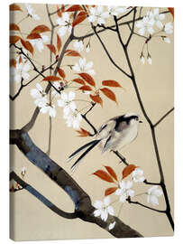 Canvastavla Bird and cherry tree