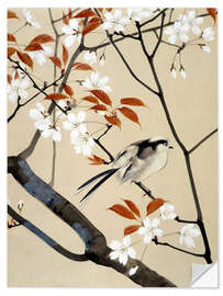 Sticker mural Bird and cherry tree