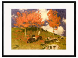 Gerahmter Kunstdruck Wildkirschen in Tirol - Adrian Scott Stokes