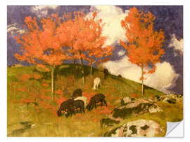 Wandsticker Wildkirschen in Tirol - Adrian Scott Stokes