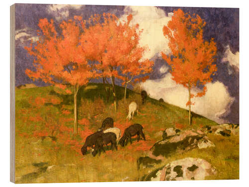 Wood print Wild Cherries in the Tyrol - Adrian Scott Stokes
