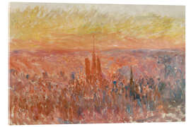 Quadro em acrílico General view of the city of Rouen, 1892 - Claude Monet
