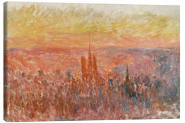 Canvas print General view of the city of Rouen, 1892 - Claude Monet