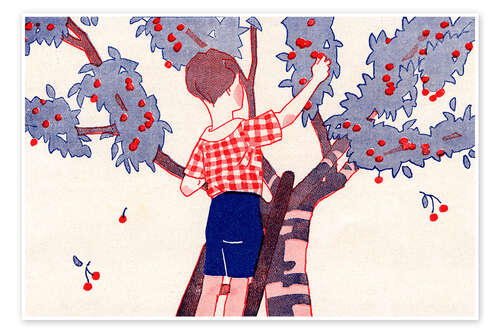 Poster The cherry time - Patrice Cartier