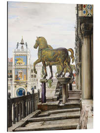 Alubild Die Bronzepferde von San Marco, Venedig, 1876 - Charles Caryl Coleman