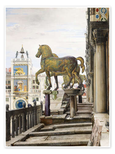 Poster The Bronze Horses of San Marco, Venice, 1876