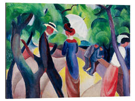 Tableau en aluminium Promenade, 1913 - August Macke