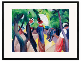 Framed art print Promenade, 1913 - August Macke