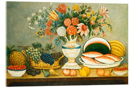 Stampa su vetro acrilico Fruit and Flowers, around 1850