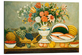 Aluminium print Fruit and Flowers, around 1850
