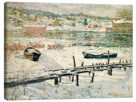 Obraz na płótnie Harlem River in Winter, 1907 - Ernest Lawson