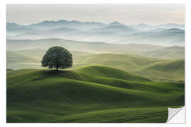 Naklejka na ścianę Green Landscape