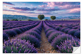 Wandsticker Lavendelfeld