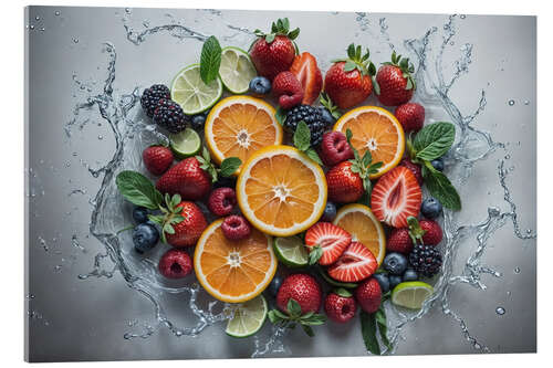 Acrylglas print Variety of fruits