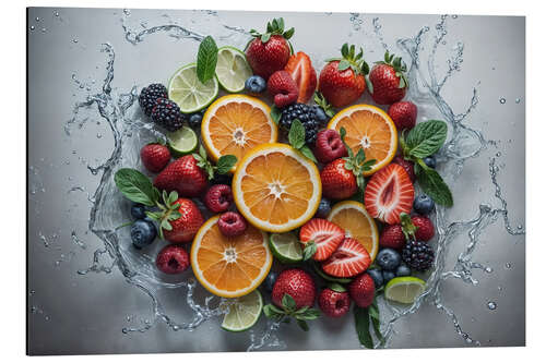 Aluminiumtavla Variety of fruits