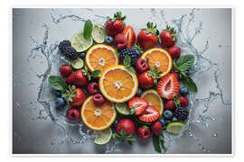 Plakat Variety of fruits