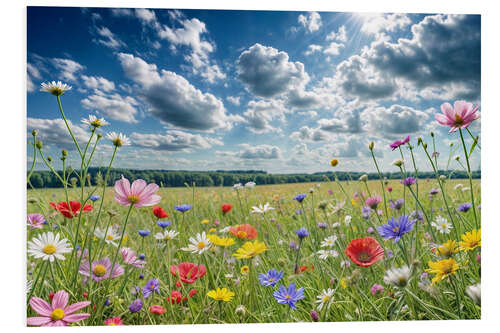 Hartschaumbild Wildblumen
