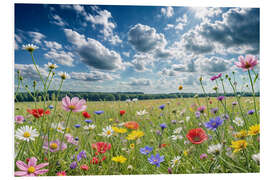 Hartschaumbild Wildblumen