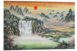 Akrylglastavla Chinese Painting