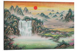 Alubild Chinesische Landschaft