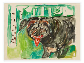 Tavla Angry dog - Edvard Munch