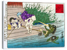 Obraz na płótnie Repelling Kappa by breaking wind - Tsukioka Yoshitoshi