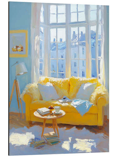 Aluminium print Sunny March morning