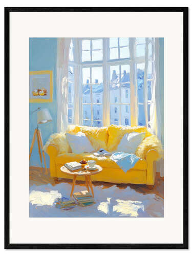 Impression artistique encadrée Sunny March morning