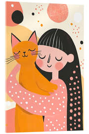 Acrylic print In Love With My Cat - UtArt