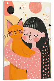 Obraz na aluminium In Love With My Cat - UtArt