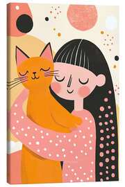 Tableau sur toile In Love With My Cat - UtArt