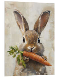 PVC-taulu Vintage Easter Bunny with Carrot