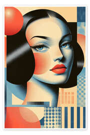 Wandbild Retrometric - Colourful Minds I - Philippe HUGONNARD