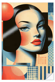 Sticker mural Retrometric - Colourful Minds I - Philippe HUGONNARD