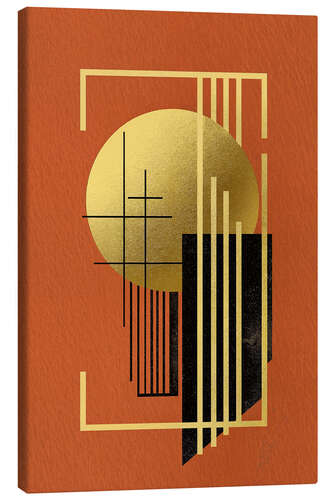 Canvas print Retrometric - Terra Golden I