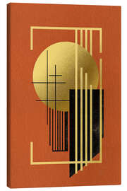 Canvas print Retrometric - Terra Golden I - Philippe HUGONNARD