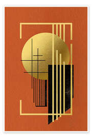 Wandbild Retrometric - Terra Golden I - Philippe HUGONNARD