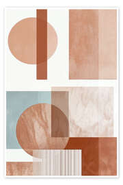 Wandbild Retrometric - Design Mocha - Philippe HUGONNARD