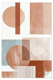 Wandsticker Retrometric - Design Mocha