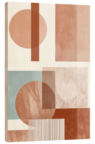 Tableau en bois Retrometric - Design Mocha
